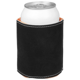 Black/Silver Beverage Holder - Laser Engraved Corporate Gift
