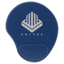 Blue with Silver Engraving Mouse Pad - Laser Engraved Leatherette