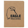 Light Brown with Black Engraving Passport Holder - Laser Engraved Leatherette
