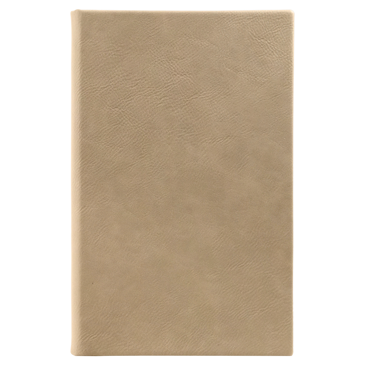 Light Brown with Black Engraving Journal with Lined Notepad - Laser Engraved Leatherette