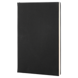 Black with Gold Engraving Journal with Lined Notepad - Laser Engraved Leatherette