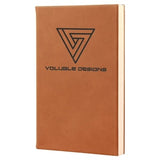 Rawhide with Black Engraving Journal with Lined Notepad - Laser Engraved Leatherette