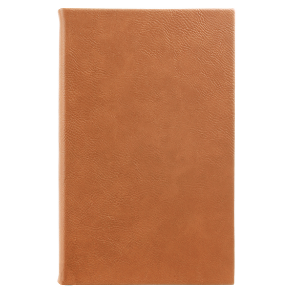 Rawhide with Black Engraving Journal with Lined Notepad - Laser Engraved Leatherette