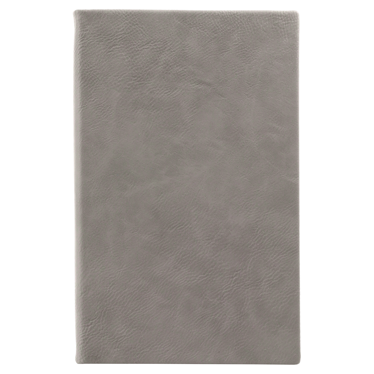 Gray with Black Engraving Journal with Lined Notepad - Laser Engraved Leatherette