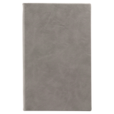 Gray with Black Engraving Journal with Lined Notepad - Laser Engraved Leatherette