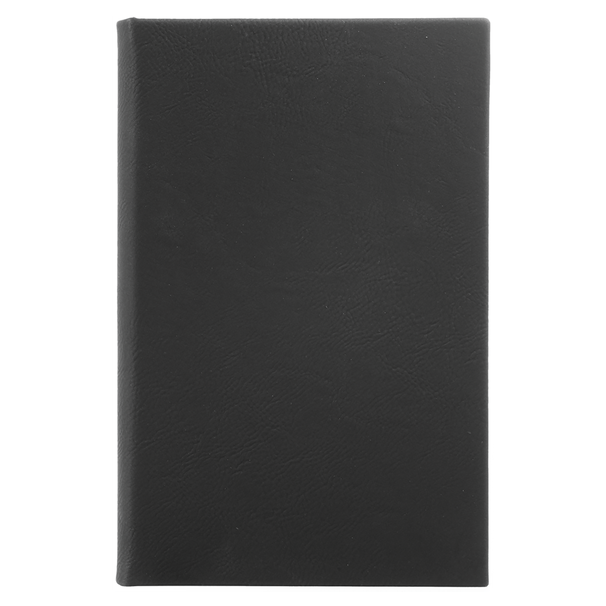 Black with Silver Engraving Journal with Lined Notepad - Laser Engraved Leatherette