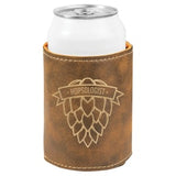 Rustic with Black Engraving Beverage Holder - Laser Engraved Corporate Gift