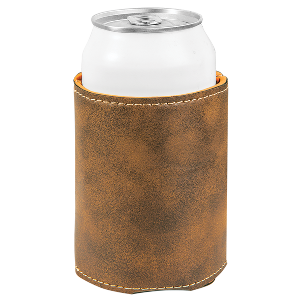 Rustic with Black Engraving Beverage Holder - Laser Engraved Corporate Gift