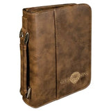 Book/Bible Cover with Handle and Zipper - Laser Engraved Gift