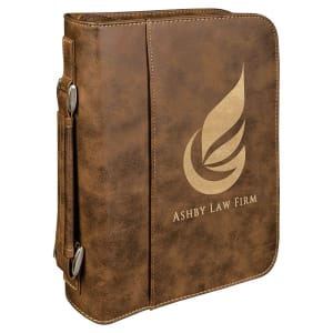 Book/Bible Cover with Handle and Zipper - Laser Engraved Gift