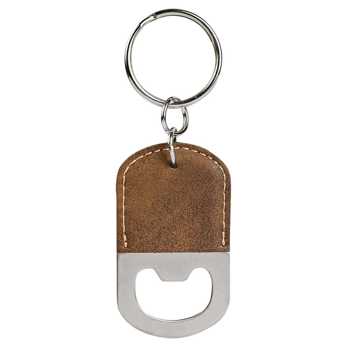 Rustic with Gold Engraving Bottle Opener Keychain - Laser Engraved Drinkware