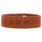 Rawhide Youth Cuff Bracelet - Laser Engraved Leatherette