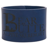 Blue with Black Engraving Cuff Bracelet - Laser Engraved Leatherette