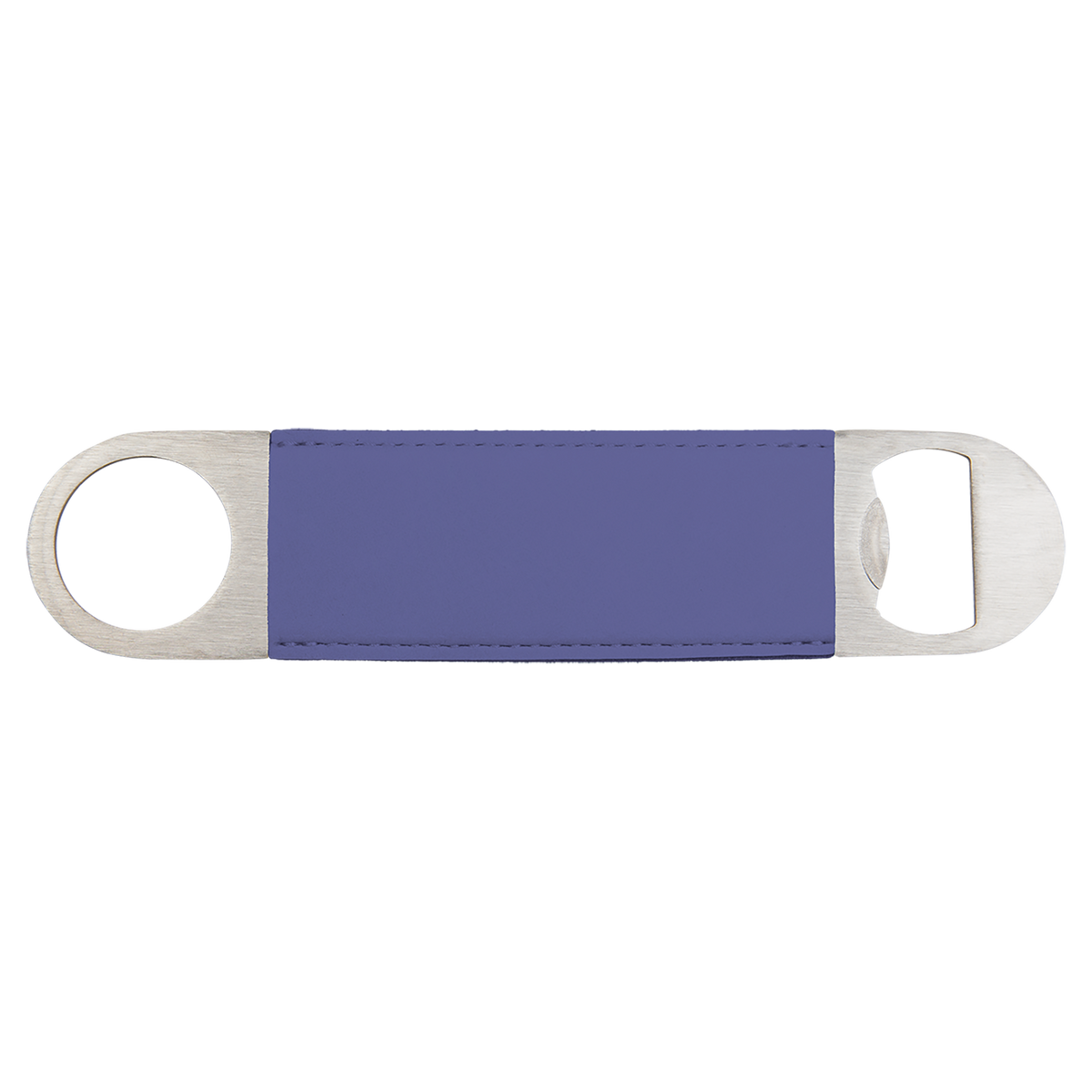 Purple with Black Engraving Bottle Opener - Laser Engraved Drinkware