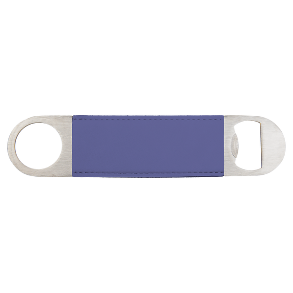 Purple with Black Engraving Bottle Opener - Laser Engraved Drinkware
