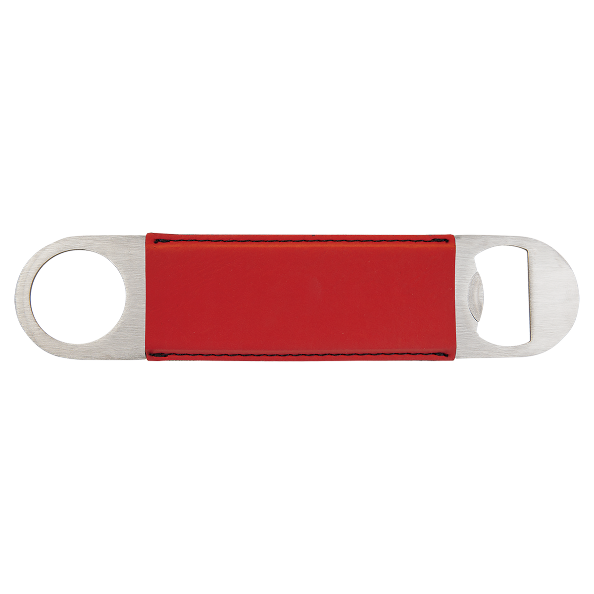 Red with Black Engraving Bottle Opener - Laser Engraved Drinkware