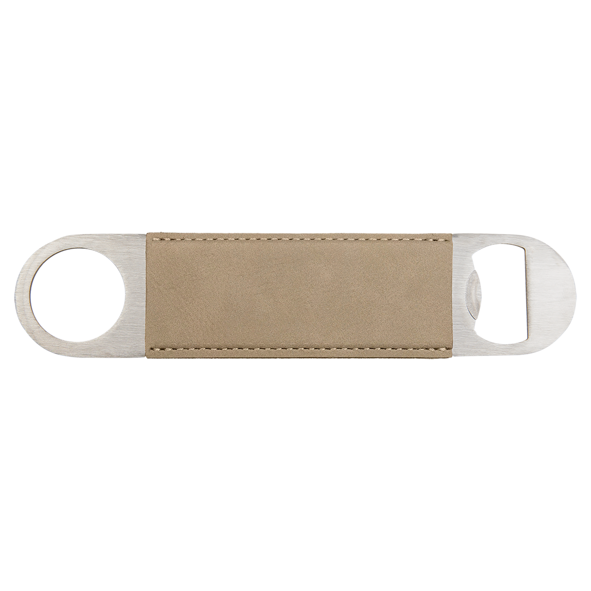 Light Brown with Black Engraving Bottle Opener - Laser Engraved Drinkware