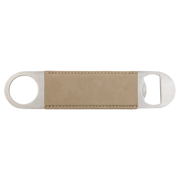 Light Brown with Black Engraving Bottle Opener - Laser Engraved Drinkware