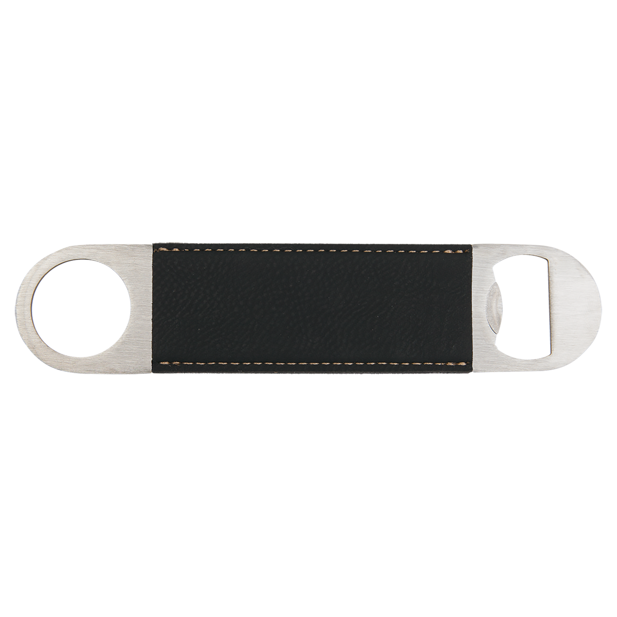 Black with Gold Engraving Bottle Opener - Laser Engraved Drinkware