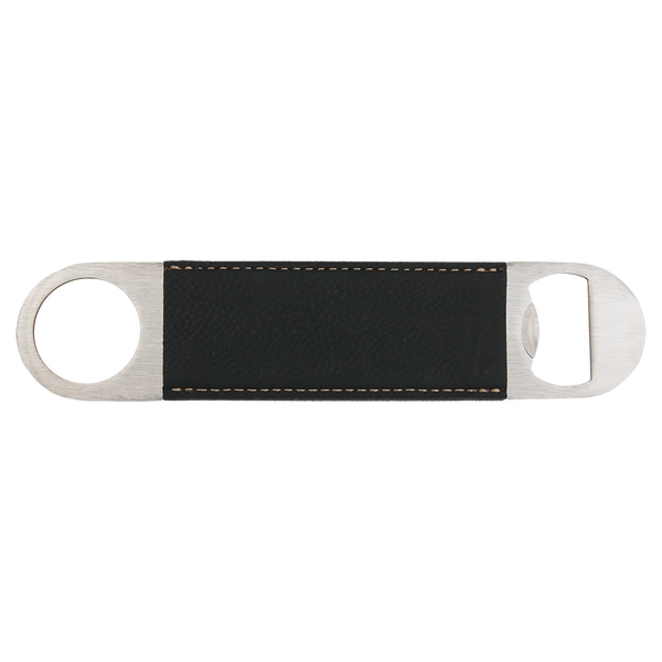 Black with Gold Engraving Bottle Opener - Laser Engraved Drinkware
