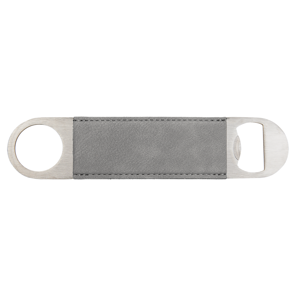 Gray with Black Engraving Bottle Opener - Laser Engraved Drinkware