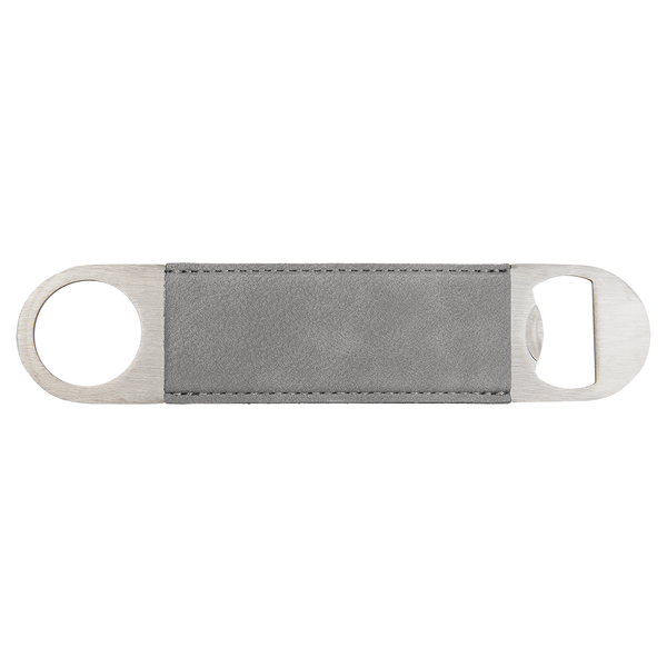 Gray with Black Engraving Bottle Opener - Laser Engraved Drinkware
