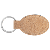 Oval Keychain - Laser Engraved Leatherette