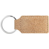 Rectangle Keychain - Laser Engraved Leatherette