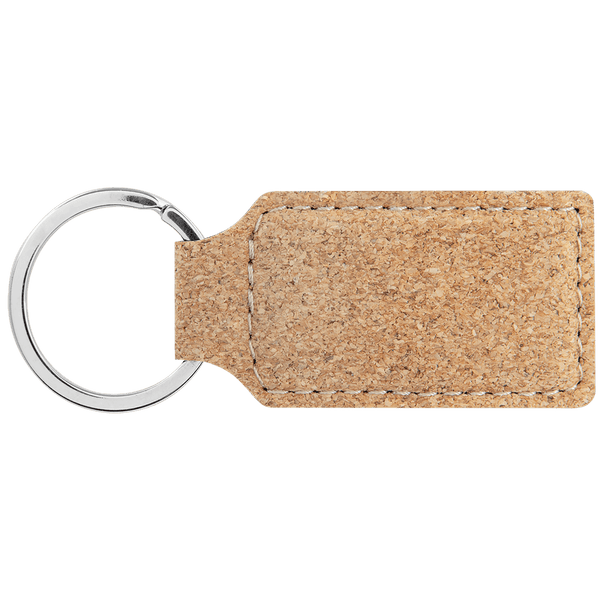 Rectangle Keychain - Laser Engraved Leatherette