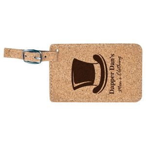Luggage Tag - Laser Engraved Leatherette