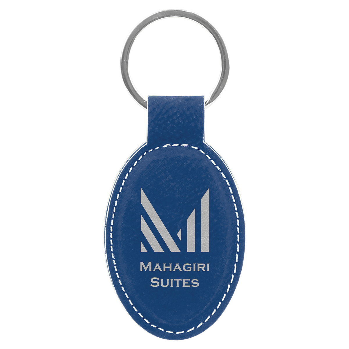 Oval Keychain - Leatherette