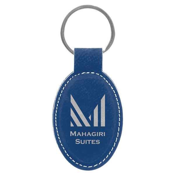 Oval Keychain - Leatherette