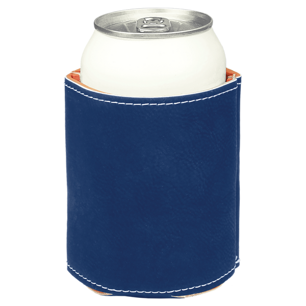 Blue/Silver Beverage Holder - Laser Engraved Corporate Gift