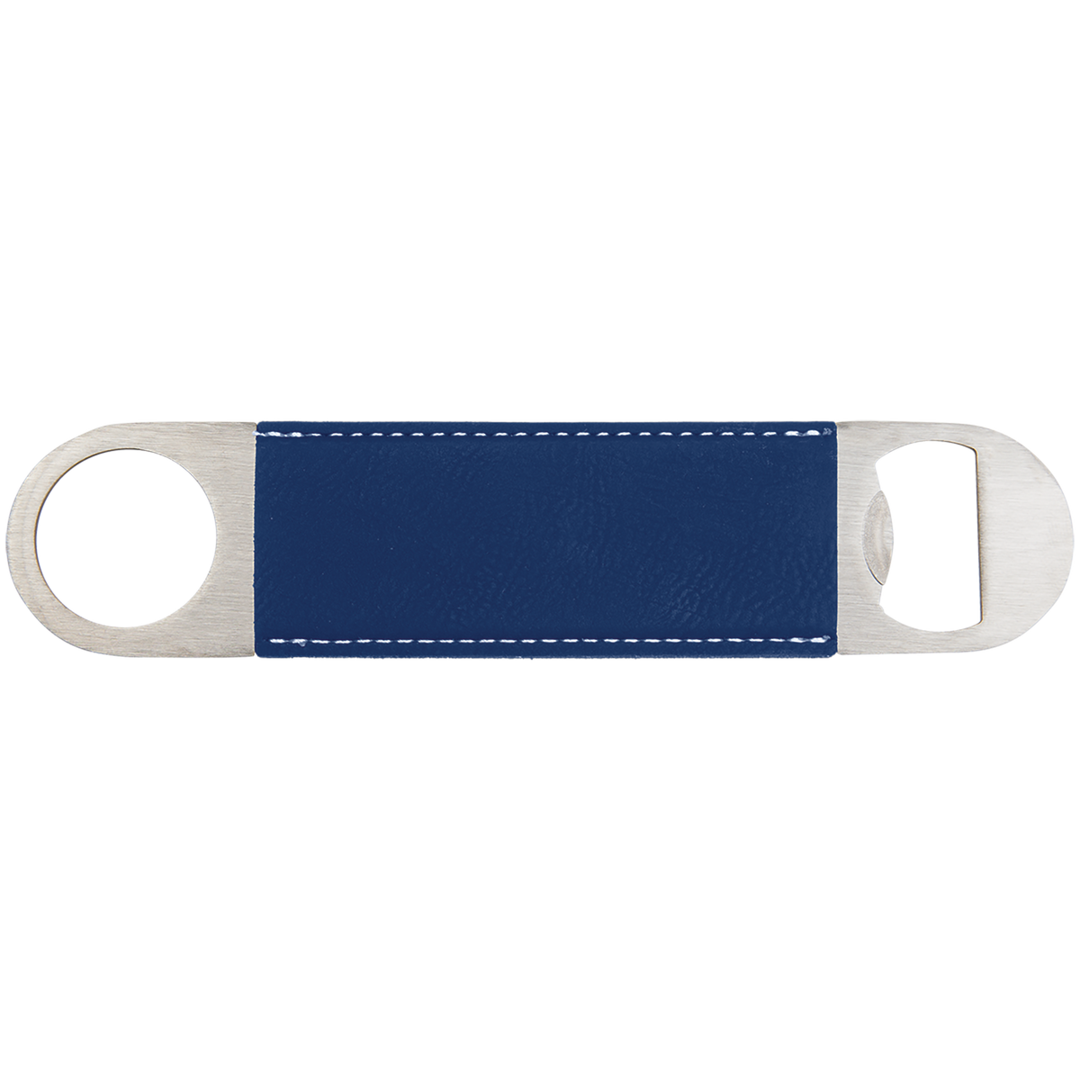 Blue/Silver Bottle Opener - Laser Engraved Drinkware