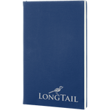 Blue with Silver Engraving Journal with Lined Notepad - Laser Engraved Leatherette