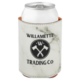 White Marble with Black Engraving Beverage Holder - Laser Engraved Corporate Gift