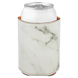 White Marble with Black Engraving Beverage Holder - Laser Engraved Corporate Gift