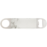 White Marble Bottle Opener - Laser Engraved Drinkware