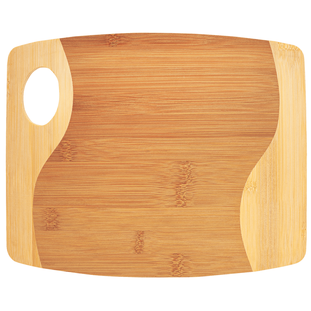 Two Tone Cutting Board with Handle - Laser Engraved Kitchen