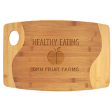 Two Tone Cutting Board with Handle - Laser Engraved Kitchen