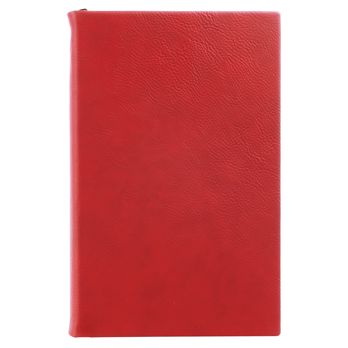 Red with Black Engraving Journal with Lined Notepad - Laser Engraved Leatherette