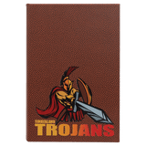 Football with Black Engraving Journal with Lined Notepad - Laser Engraved Leatherette