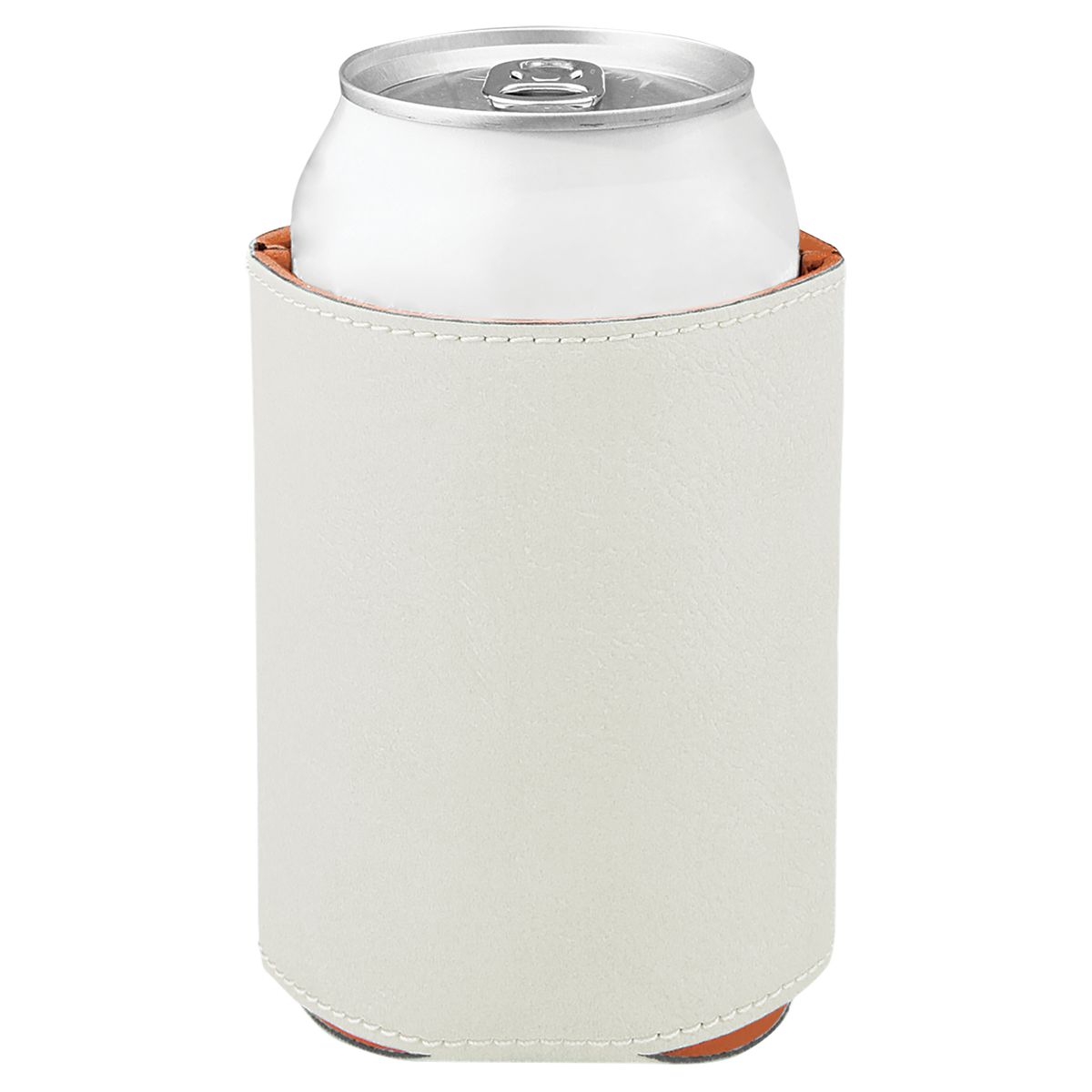 White with Black Engraving Beverage Holder - Laser Engraved Corporate Gift