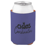 Purple with Black Engraving Beverage Holder - Laser Engraved Corporate Gift
