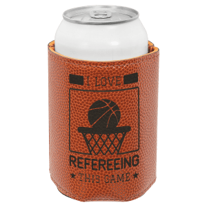 Orange with Black Engraving Beverage Holder - Laser Engraved Corporate Gift