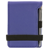 Purple with Black Engraving Mini Notepad with Pen - Laser Engraved Leatherette