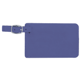Purple with Black Engraving Luggage Tag - Laser Engraved Leatherette