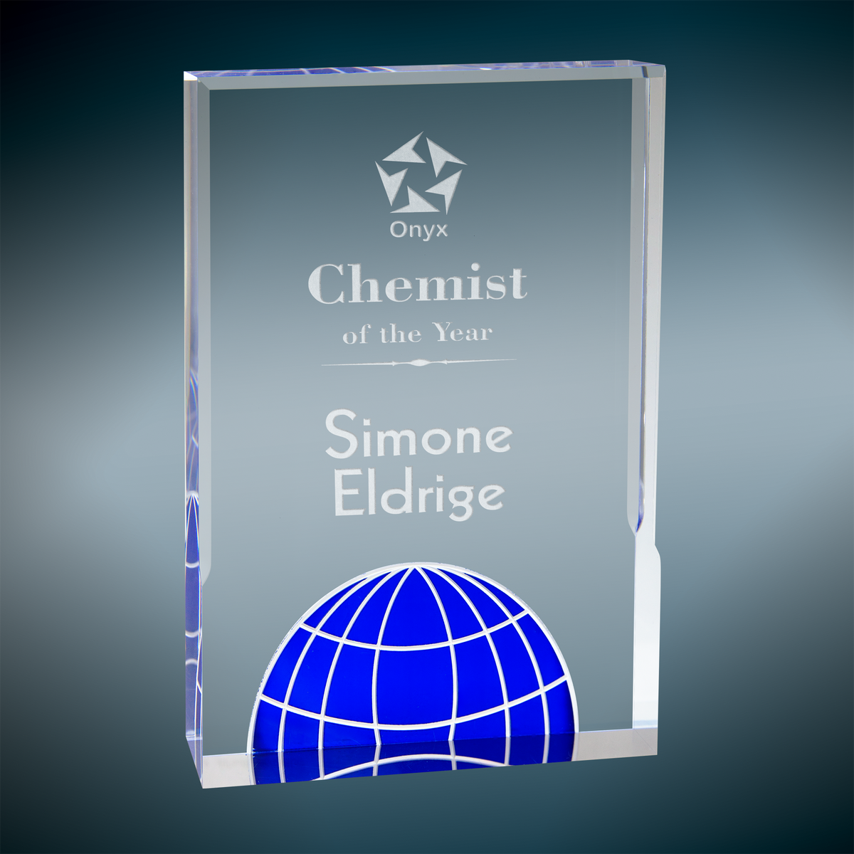Globe Acrylic - Custom Engraved Award