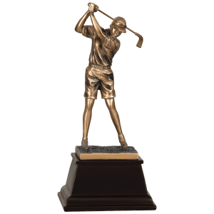 Female Golf Resin Award - Custom Engraved Award