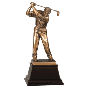Male Golf Resin Award - Custom Engraved Award